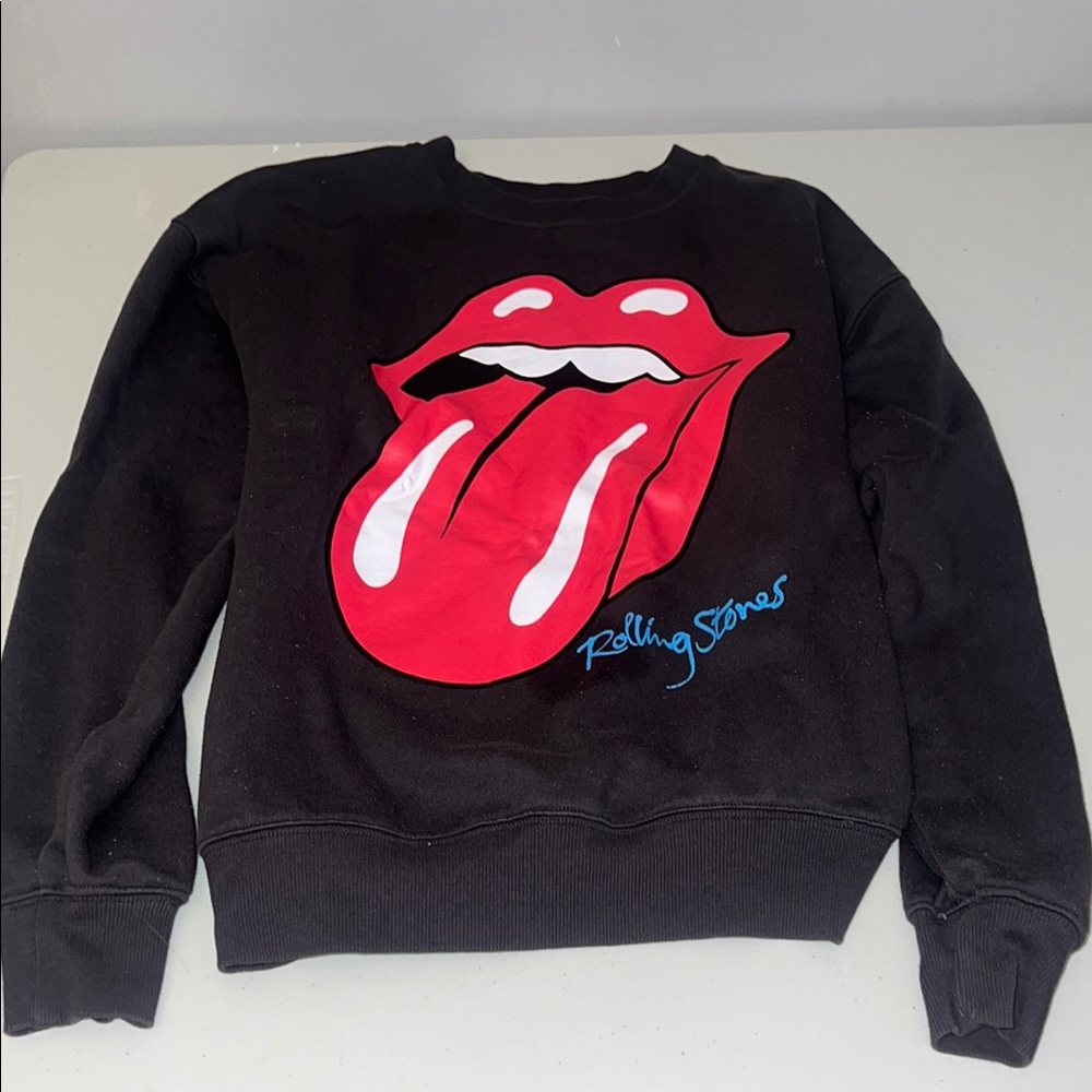 the Rolling Stones Black Sweater